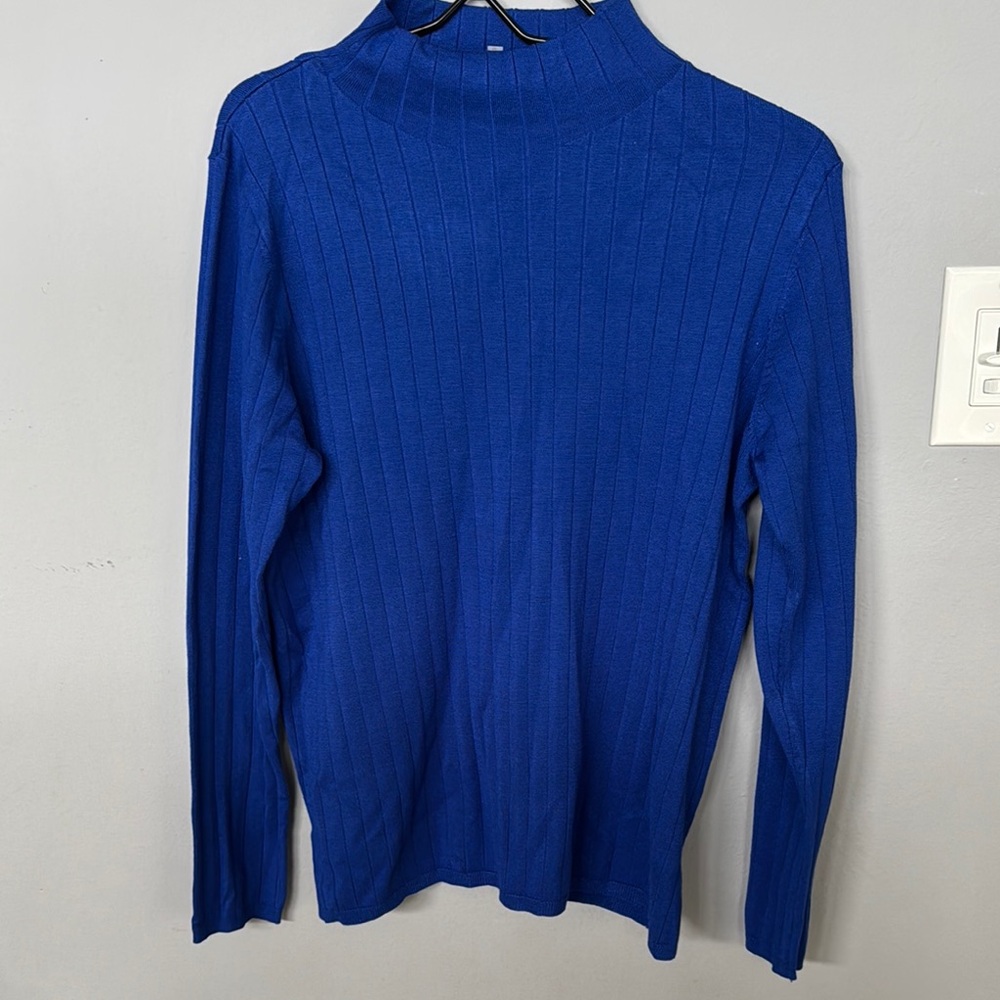 Calvin Klein Blue Turtleneck Sweater